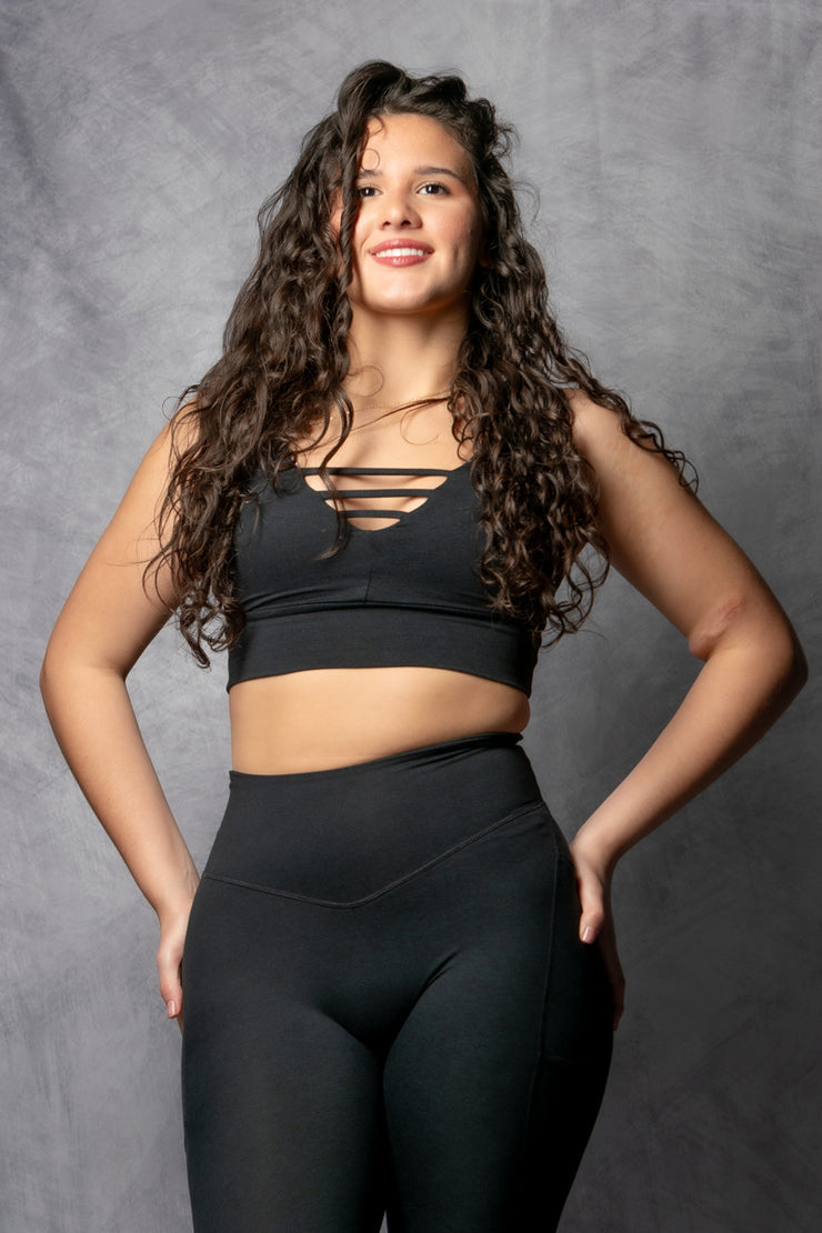 BFF Bra -Black Lava (Heather Black)