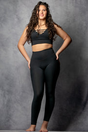 Blaze Leggings with Pockets - Black Lava (Heather Black)
