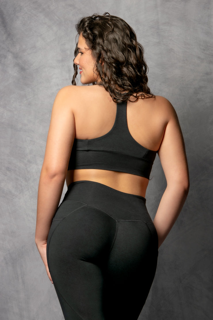 BFF Bra -Black Lava (Heather Black)