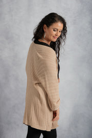 Hollow-out Knit Cardigan Shawl