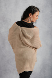 Hollow-out Knit Cardigan Shawl